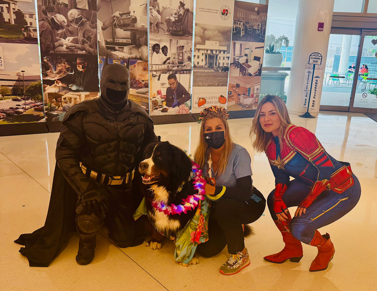 Hallowen by Apollo at Nicklaus Childrens Hospital - Oct 17, 2024 | Alexandra Ramos Therapy Animals