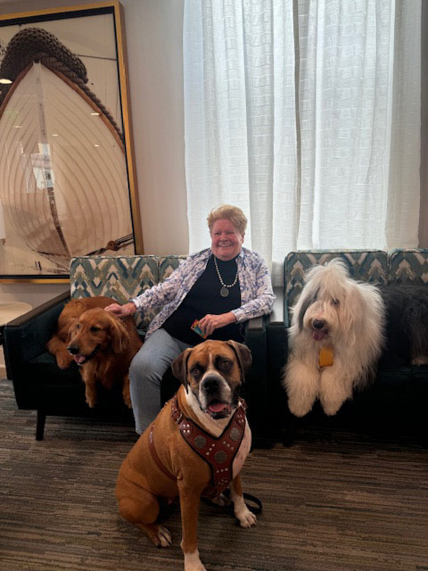 Mirabelle visit by Thor - August 2024 | Alexandra Ramos Therapy Animals