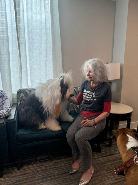 Mirabelle visit by Thor - August 2024 | Alexandra Ramos Therapy Animals