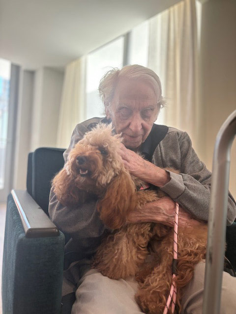 Mirabelle visit by Thor - Jun 6, 2024 | Alexandra Ramos Therapy Animals