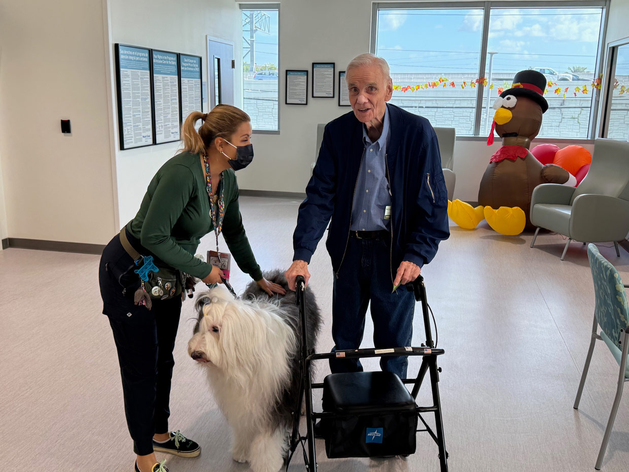 Mount Sinai Elder Care visit by Thor - Nov 14, 2024 | Alexandra Ramos Therapy Animals