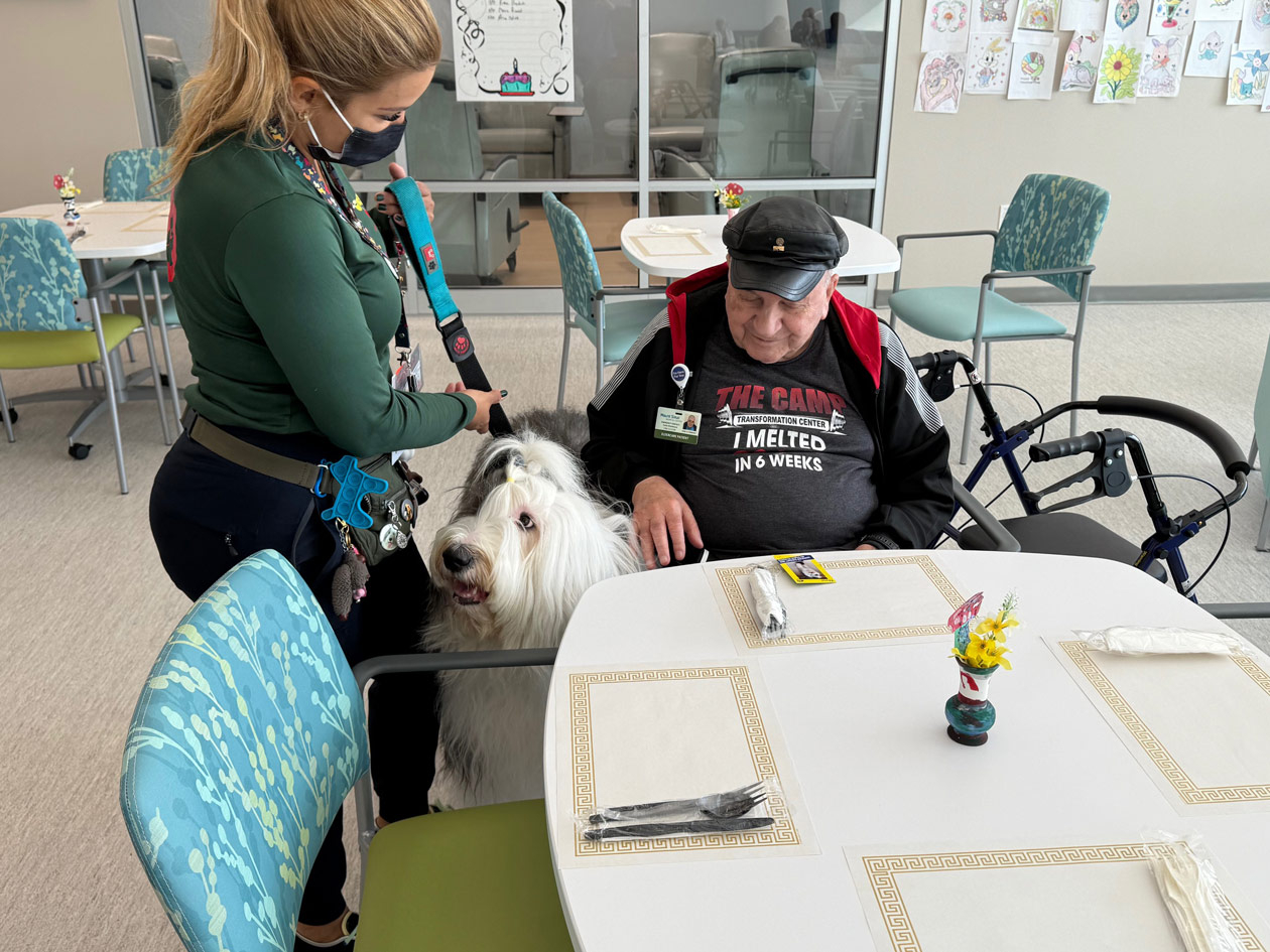 Mount Sinai Elder Care visit by Thor - Nov 14, 2024 | Alexandra Ramos Therapy Animals