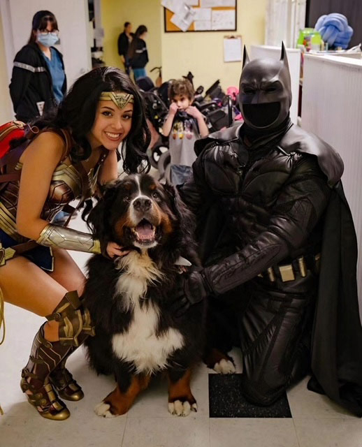 Patches PPEC visit by Apollo + Batman - April 24, 2024 | Alexandra Ramos Therapy Animals