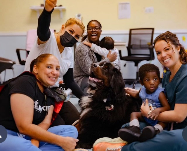 Patches PPEC visit by Apollo + Batman - April 24, 2024 | Alexandra Ramos Therapy Animals