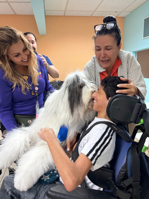 Pedikidz visit by Thor - August 8, 2024 | Alexandra Ramos Therapy Animals