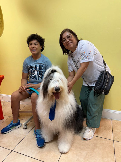 Pedikidz visit by Thor - August 8, 2024 | Alexandra Ramos Therapy Animals