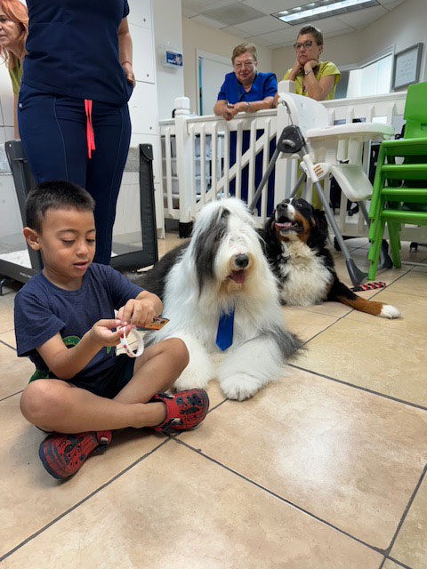 Pedikidz visit by Thor - August 8, 2024 | Alexandra Ramos Therapy Animals