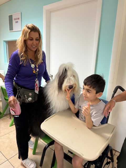 Pedikidz visit by Thor - August 8, 2024 | Alexandra Ramos Therapy Animals
