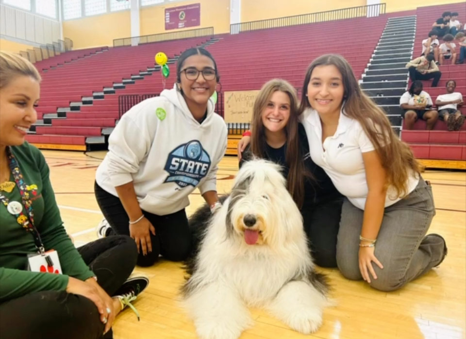 School visit by Thor with Meraki - Sep 16, 2024 | Alexandra Ramos Therapy Animals