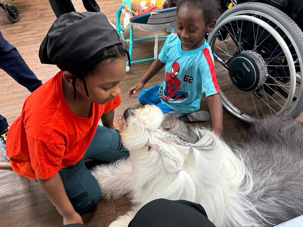 Thor visit Northstar PPEC Jun 13, 2025 | Alexandra Ramos Therapy Animals