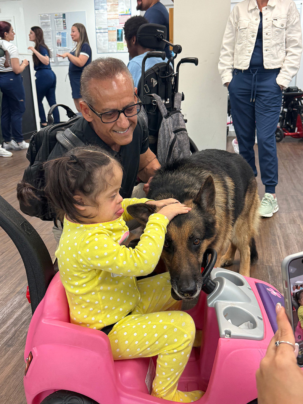 Thor visit Northstar PPEC Jun 13, 2025 | Alexandra Ramos Therapy Animals
