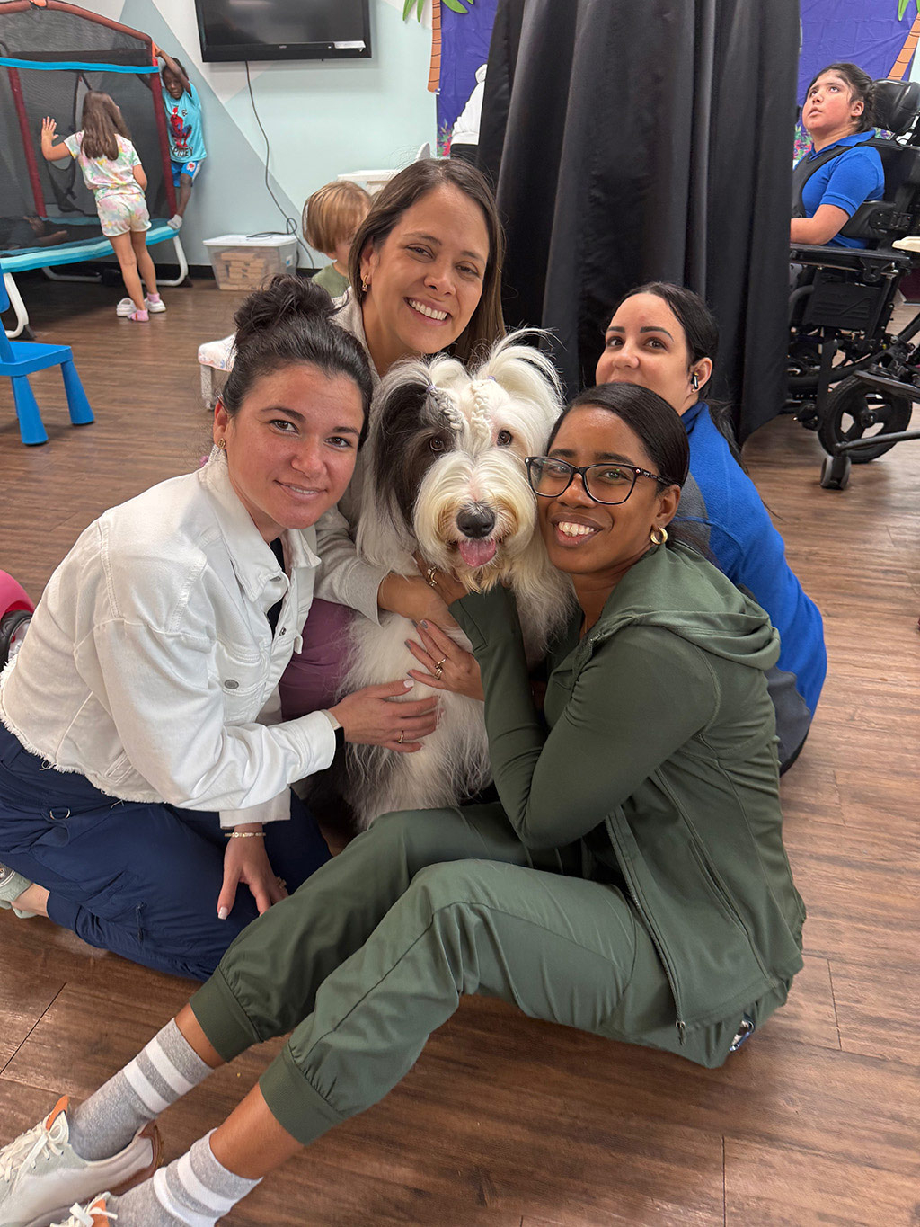Thor visit Northstar PPEC Jun 13, 2025 | Alexandra Ramos Therapy Animals