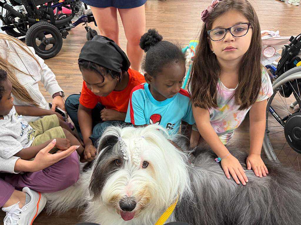 Thor visit Northstar PPEC Jun 13, 2025 | Alexandra Ramos Therapy Animals