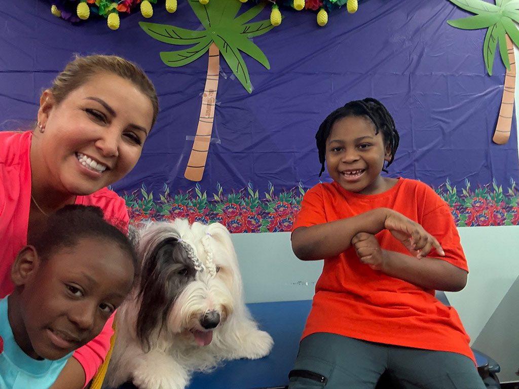 Thor visit Northstar PPEC Jun 13, 2025 | Alexandra Ramos Therapy Animals