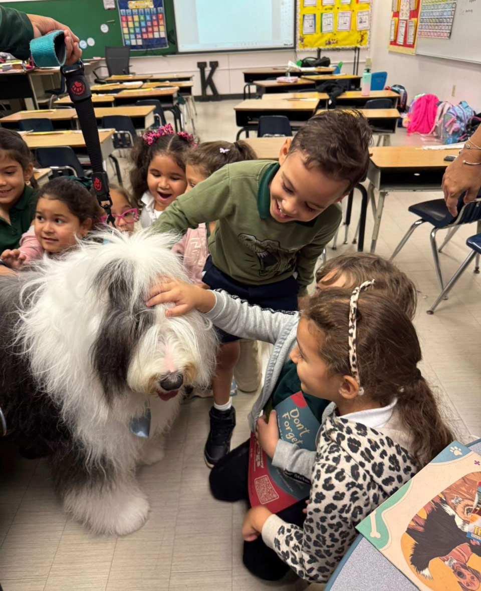 Thor visits Mamilamk8 School - Oct 2, 2024 | Alexandra Ramos Therapy Animals