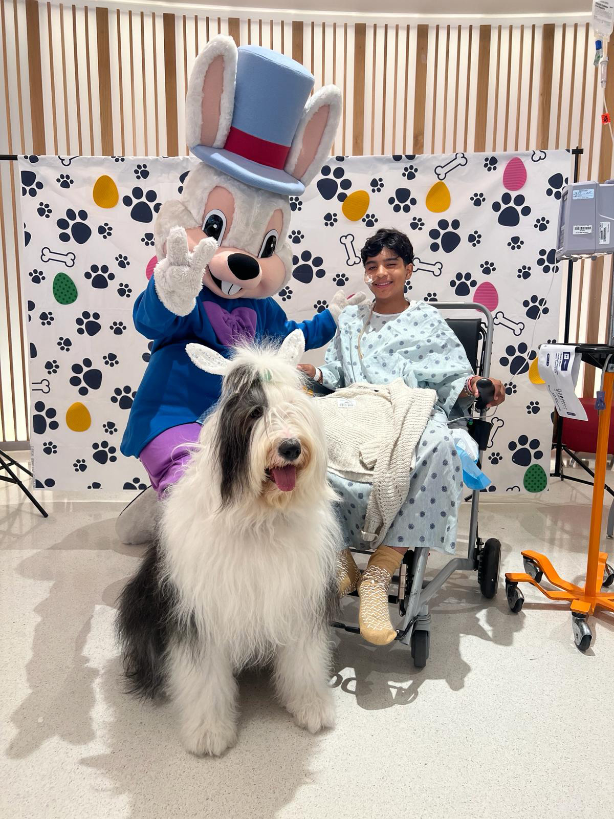 Thor at Nicklaus Children’s Hospital - April 4, 2024 | Ale Ramos Therapy Animals