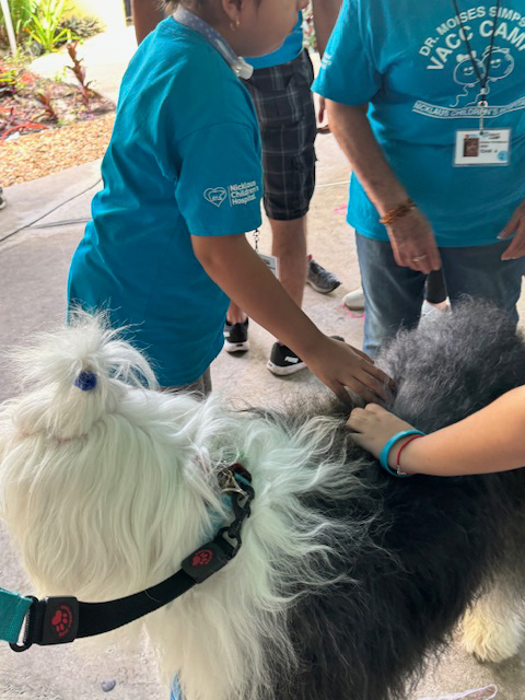VACC Camp BY Nicklaus Children’s Hospital with the Therapy Dogs - March 25, 2024 | Ale Ramos Therapy Animals