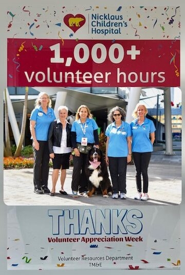 +1.000 Volunteer Hours, Thanks!! | Alexandra Ramos Therapy Animals