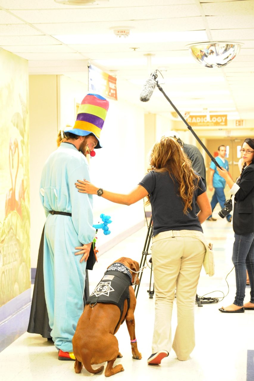 Visit at Miami Children’s Hospital by Julian Gil (Univision) | Ale Ramos Therapy Animals