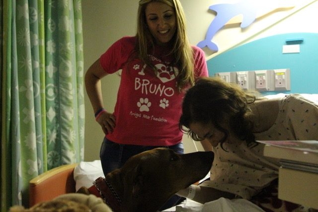Visit Miami Children Hospital by Radio Lollipop Host Christian De La Campa | Ale Ramos Therapy Animals