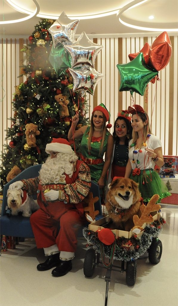 Santa Paws Event at Nicklaus Children’s Hospital | Ale Ramos Therapy Animals