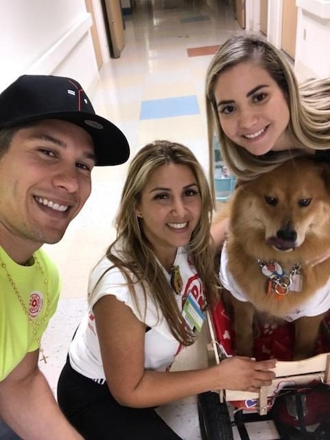 Visit at Nicklaus Children’s Hospital by Radio Lollipop | Ale Ramos Therapy Animals