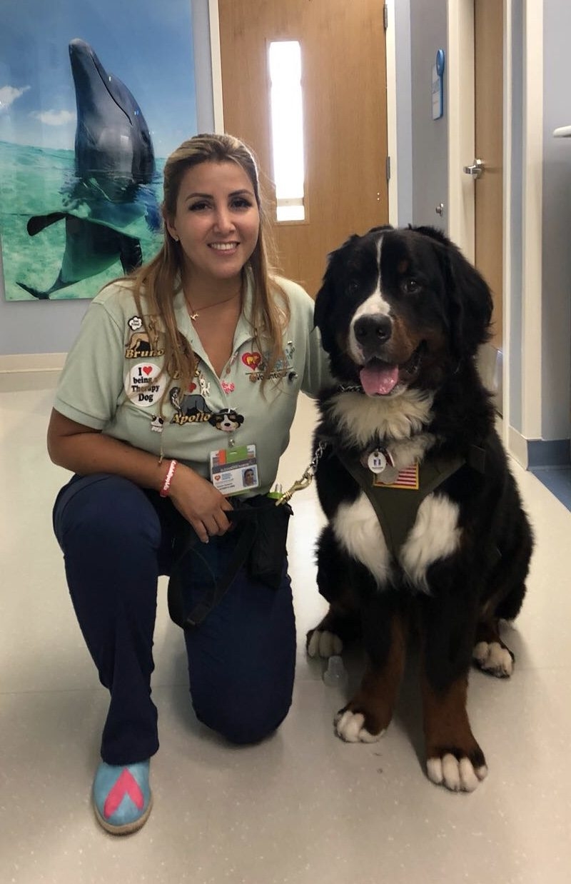 Apollo first day at Nicklaus Children’s Hospital | Ale Ramos Therapy Animals