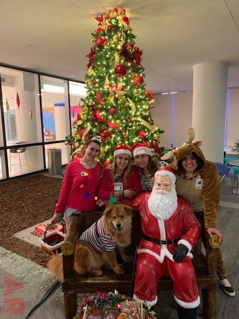 Pre-Christmas Visit at Nicklaus Children’s Hospital | Ale Ramos Therapy Animals
