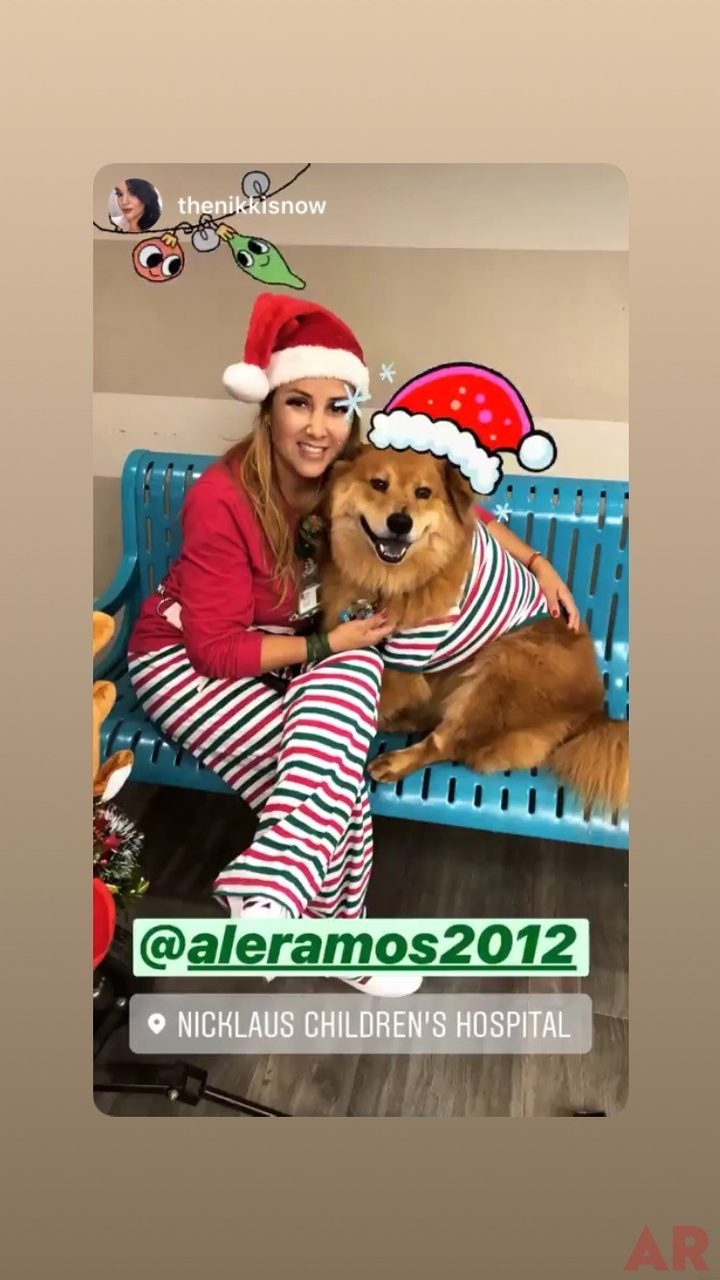 Pre-Christmas Visit at Nicklaus Children’s Hospital | Ale Ramos Therapy Animals