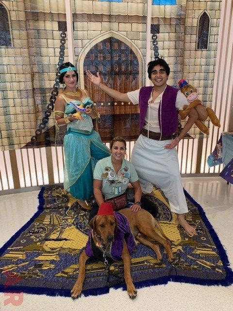 Aladdin Day at Nicklaus Children’s Hospital | Ale Ramos Therapy Animals