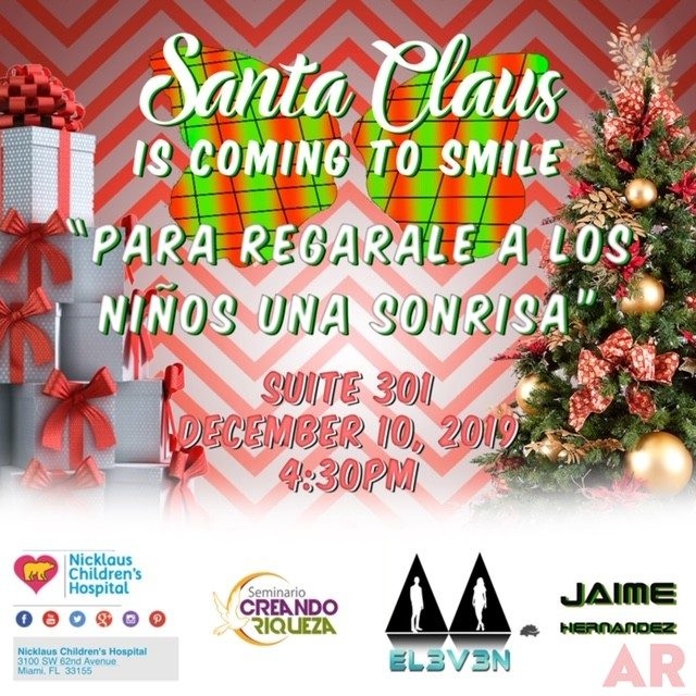 Event Santa Claus by Nicklaus Children’s Hospital | Ale Ramos Therapy Animals