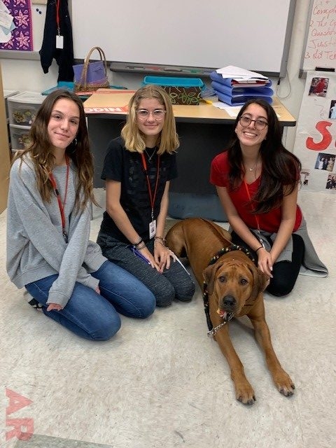 Odin visits at Senior High School MB | Ale Ramos Therapy Animals