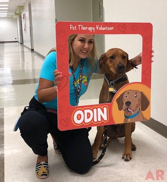Odin visits at Senior High School MB | Ale Ramos Therapy Animals