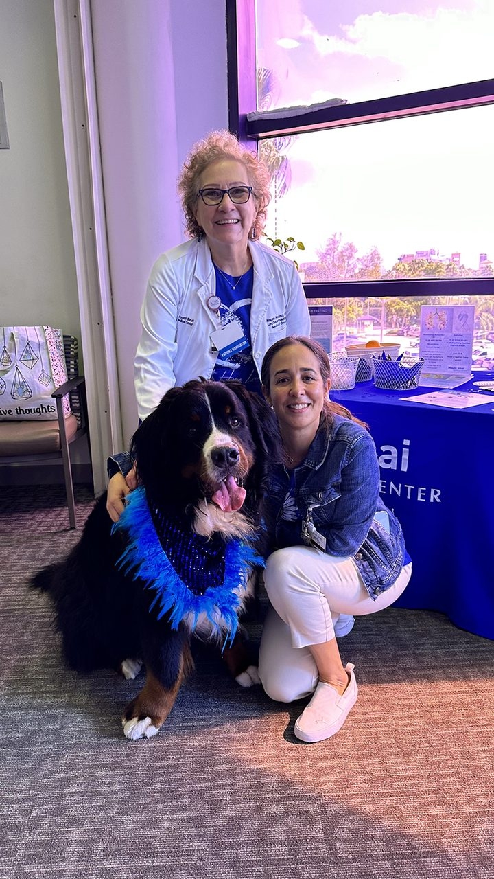 Apollo at Lung Cancer Event at Mount Sinai | Ale Ramos Therapy Animals