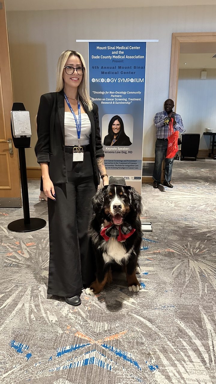 Apollo at the Mount Sinai Symposium | Ale Ramos Therapy Animals