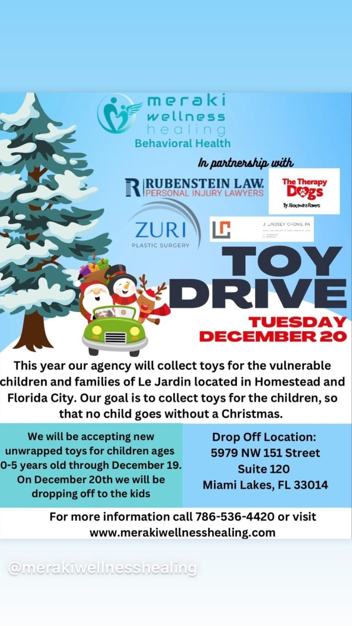 Christmas Donation at Le Jardin by Meraki Wellness | Ale Ramos Therapy Animals