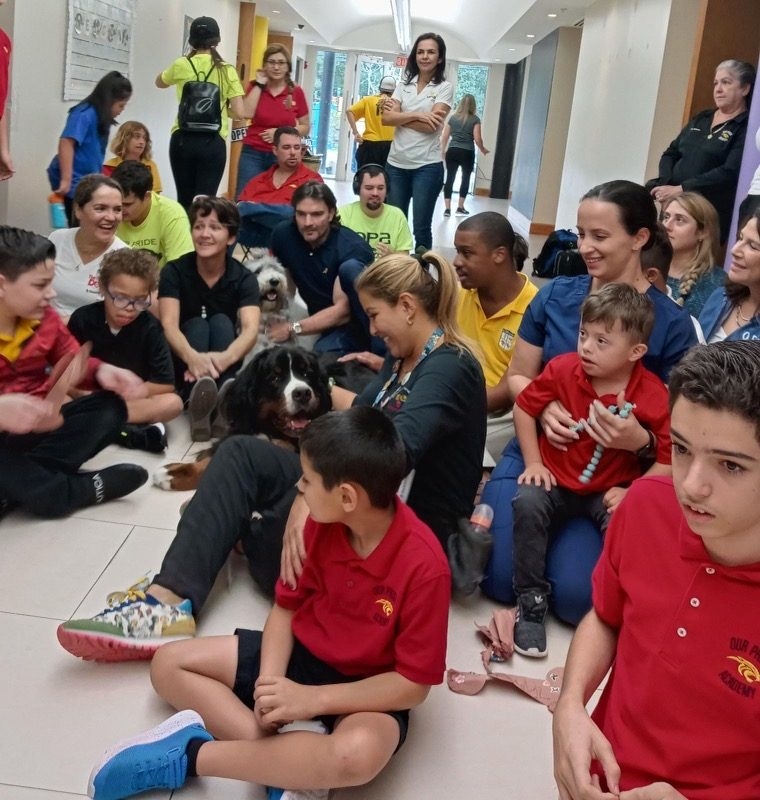 Our Pride Academy visit by Apollo | Ale Ramos Therapy Animals