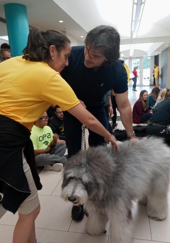 Our Pride Academy visit by Apollo | Ale Ramos Therapy Animals