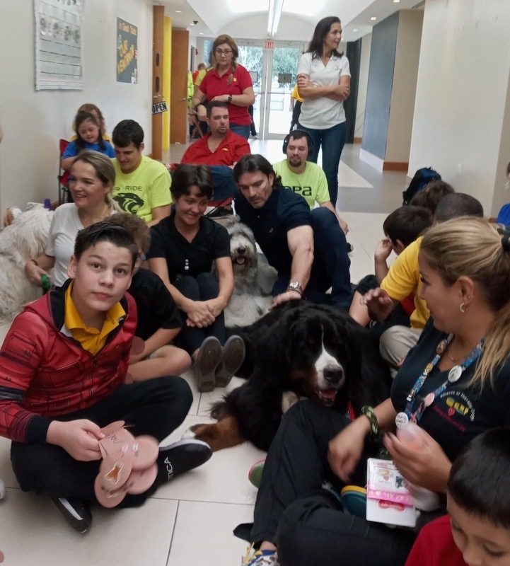 Our Pride Academy visit by Apollo | Ale Ramos Therapy Animals