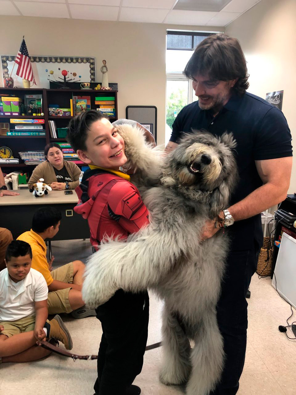 Our Pride Academy visit by Apollo | Ale Ramos Therapy Animals
