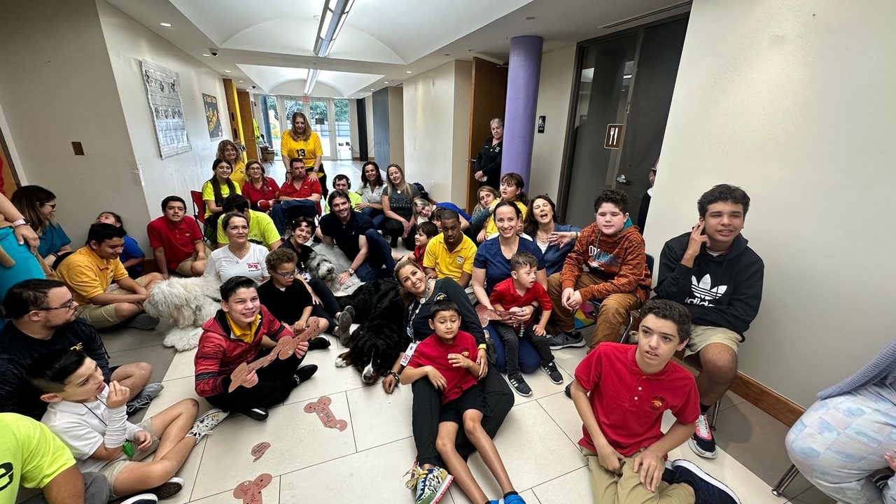 Our Pride Academy visit by Apollo | Ale Ramos Therapy Animals