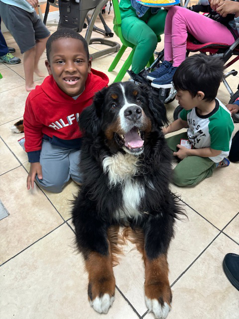 Pedikidz visit by Apollo + Batman - March 22, 2024 | Ale Ramos Therapy Animals