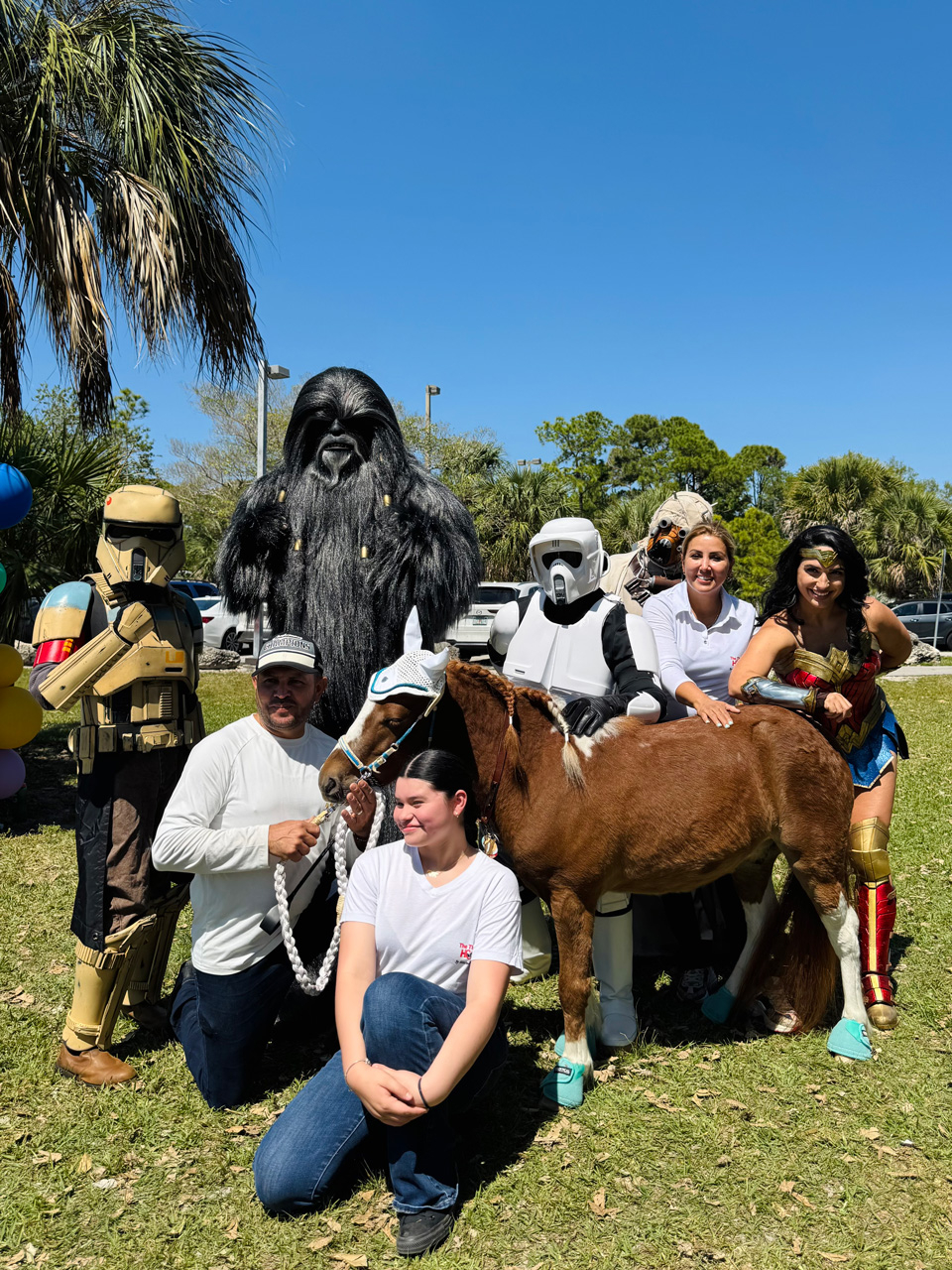 Pegasus at Super Heroe event - March 8, 2025 | Ale Ramos Therapy Animals