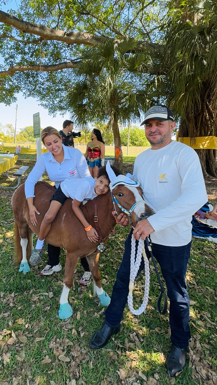 Pegasus at Super Heroe event - March 8, 2025 | Ale Ramos Therapy Animals