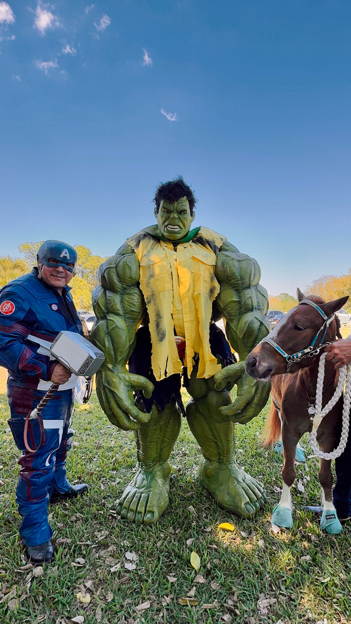 Pegasus at Super Heroe event - March 8, 2025 | Ale Ramos Therapy Animals