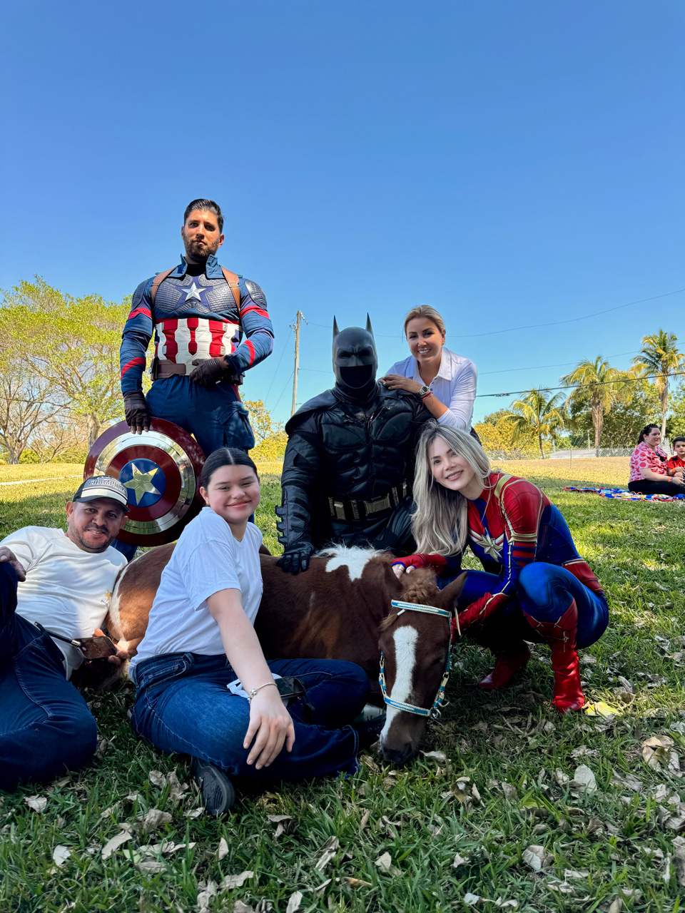 Pegasus at Super Heroe event - March 8, 2025 | Ale Ramos Therapy Animals