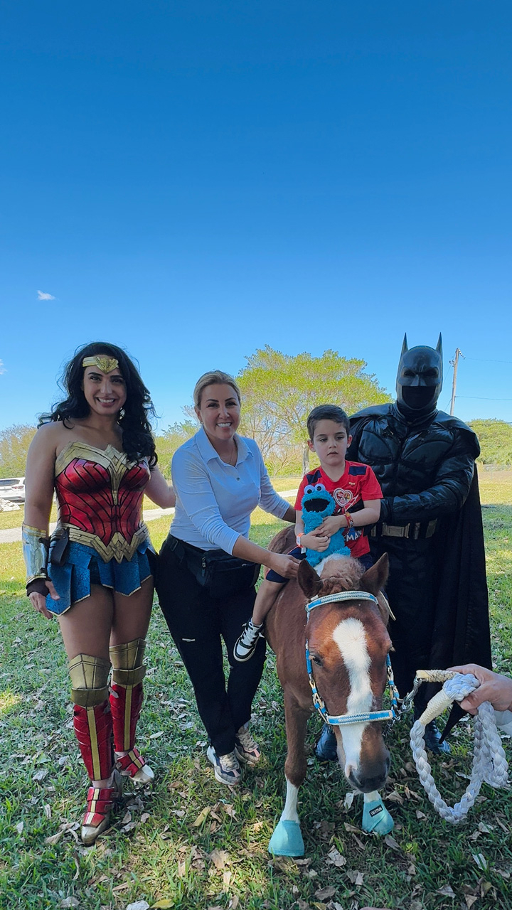 Pegasus at Super Heroe event - March 8, 2025 | Ale Ramos Therapy Animals
