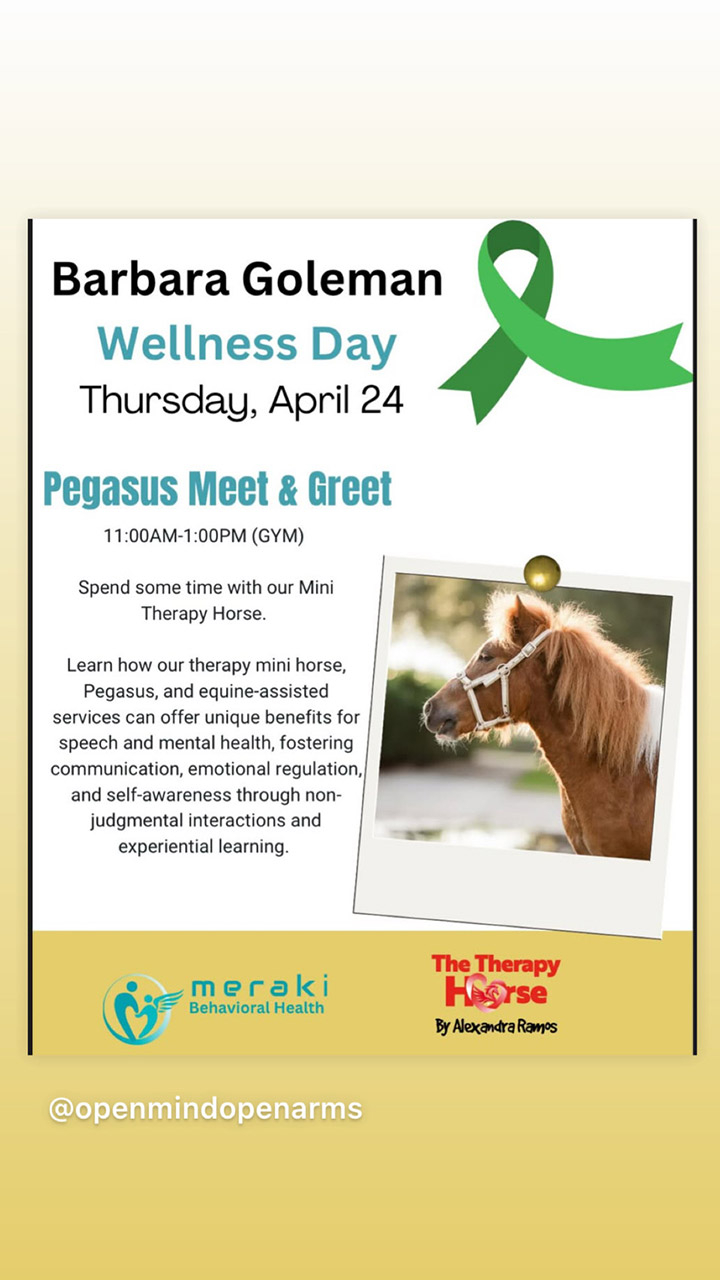 Pegasus visit Barbara Goleman School - April 24, 2025 | Ale Ramos Therapy Animals
