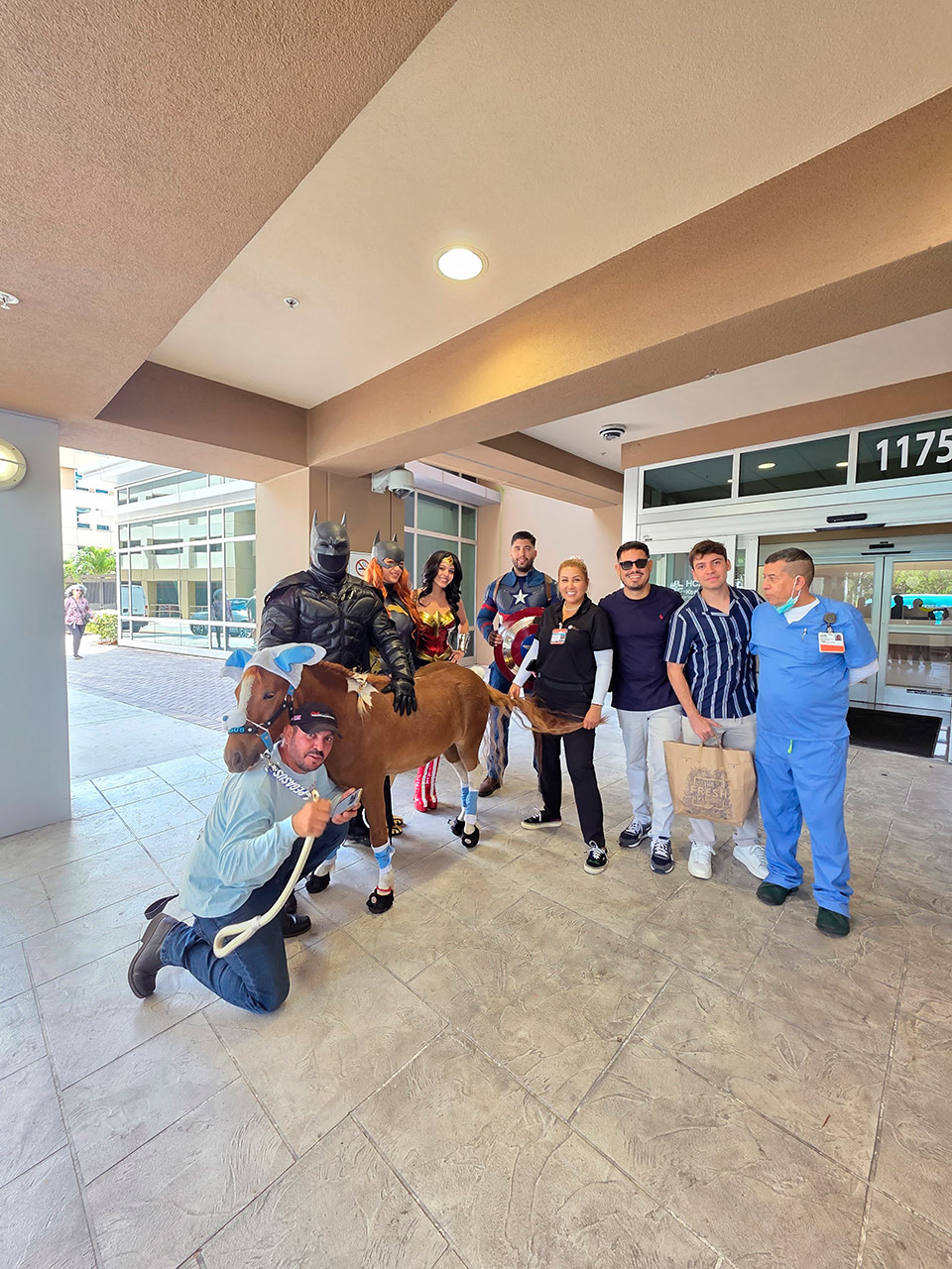 Pegasus visit Florida Kendall Hospital - April 17, 2025 | Ale Ramos Therapy Animals