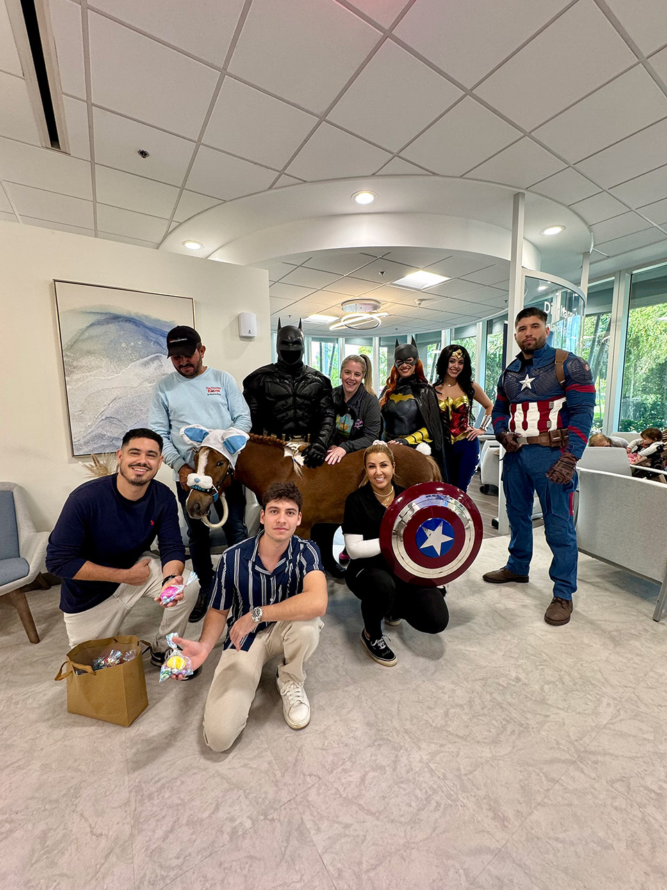 Pegasus visit Florida Kendall Hospital - April 17, 2025 | Ale Ramos Therapy Animals